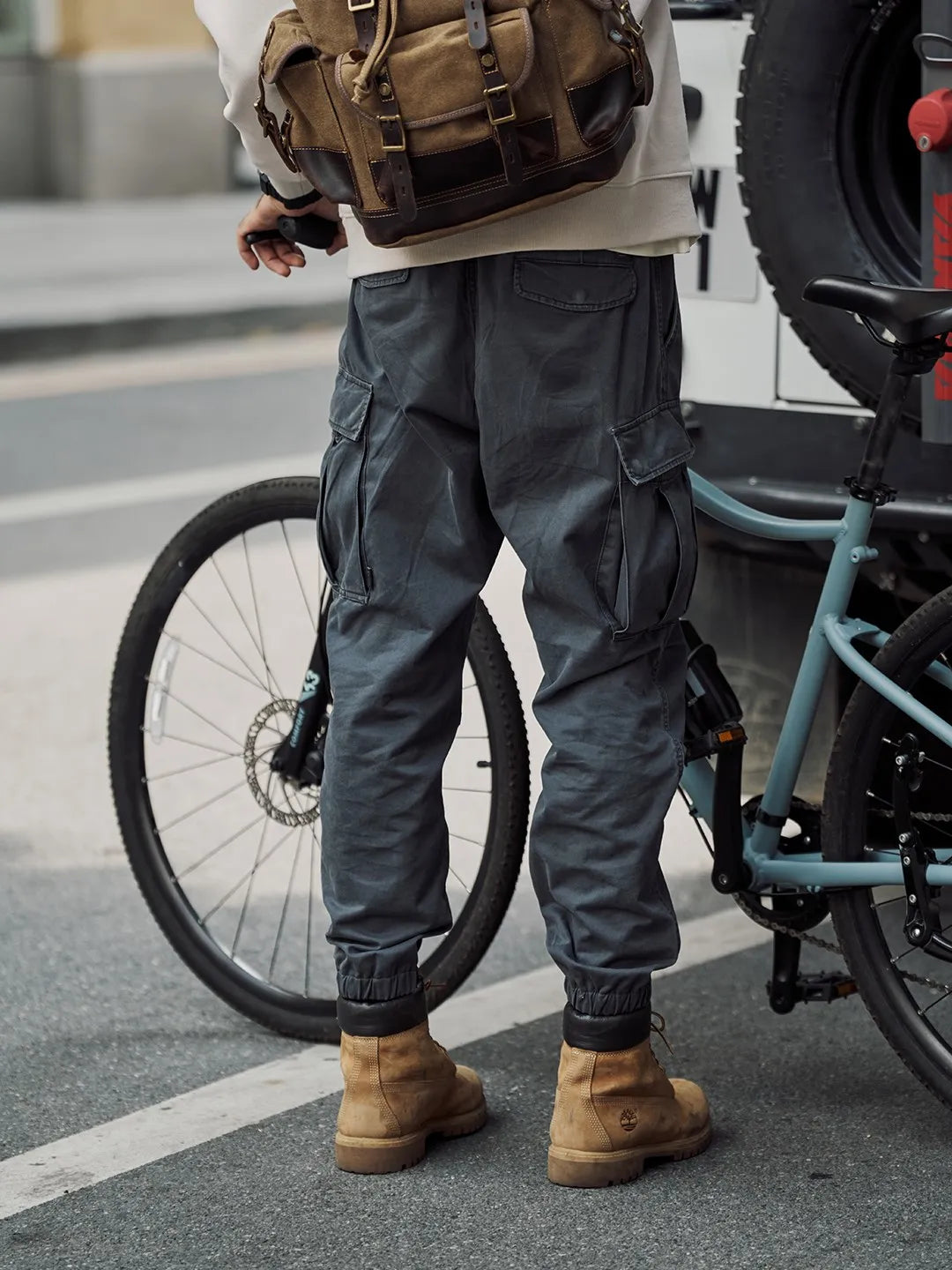 Loose Tapered Cargo Pants – 100% Cotton