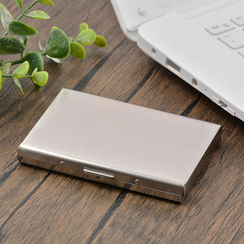 RFID Minimalist Wallet with Money Clip – Aluminium Cardholder