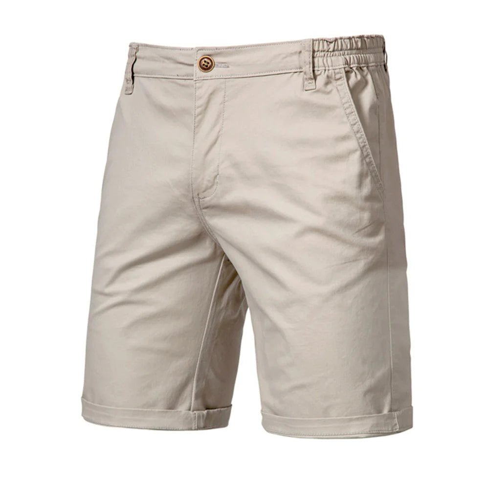 100% Cotton Casual Elastic Waist Shorts – Available in 10 Colours