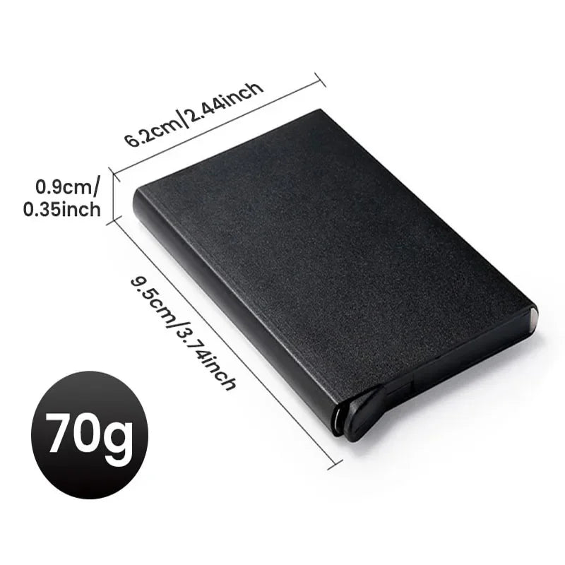 Slim RFID Blocking Wallet with Pop-Up Card Holder