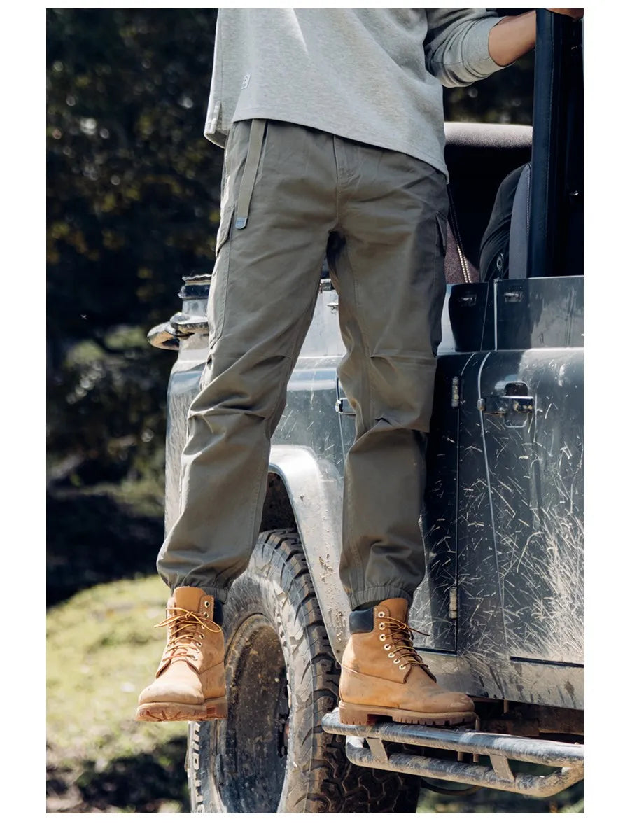 Loose Tapered Cargo Pants – 100% Cotton