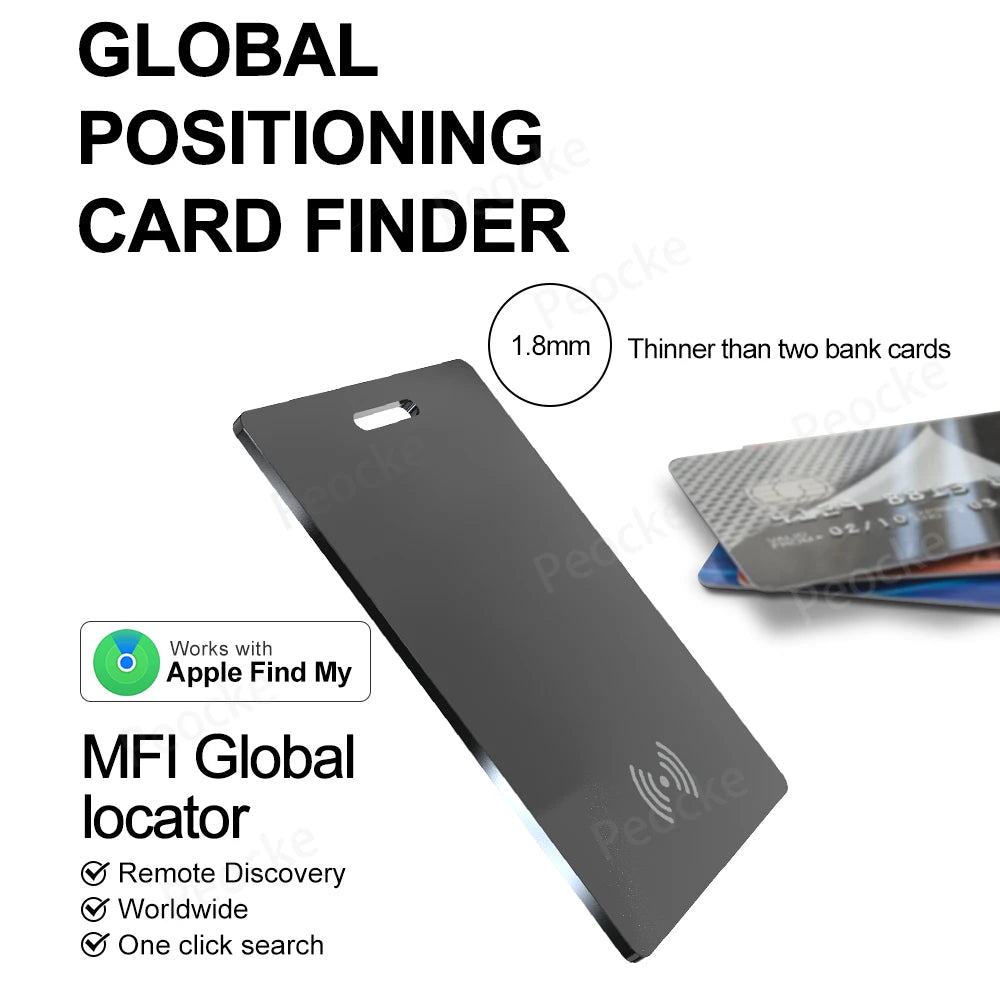 iPhone Anti-loss Card With Location Tracking & Wireless Charging