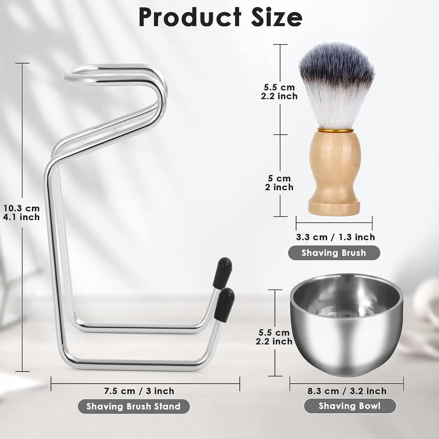 Mens Shaving Brush and Bowl Set