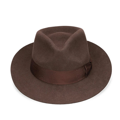 Alumis Men 100% Wool Felt Fedora Hat with Satin Lining