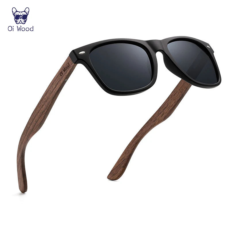 Alumis Men Original Wood Polarised Sunglasses – UV400 Oval Frames