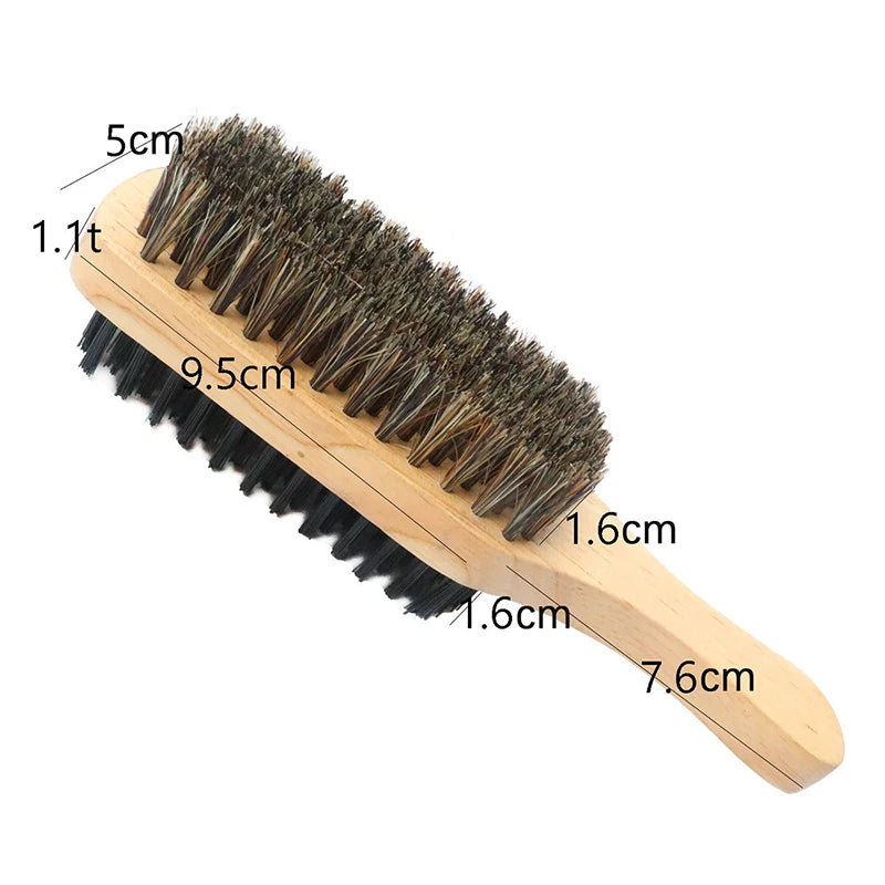 Double Sided Boar Bristle Men's beard Brush