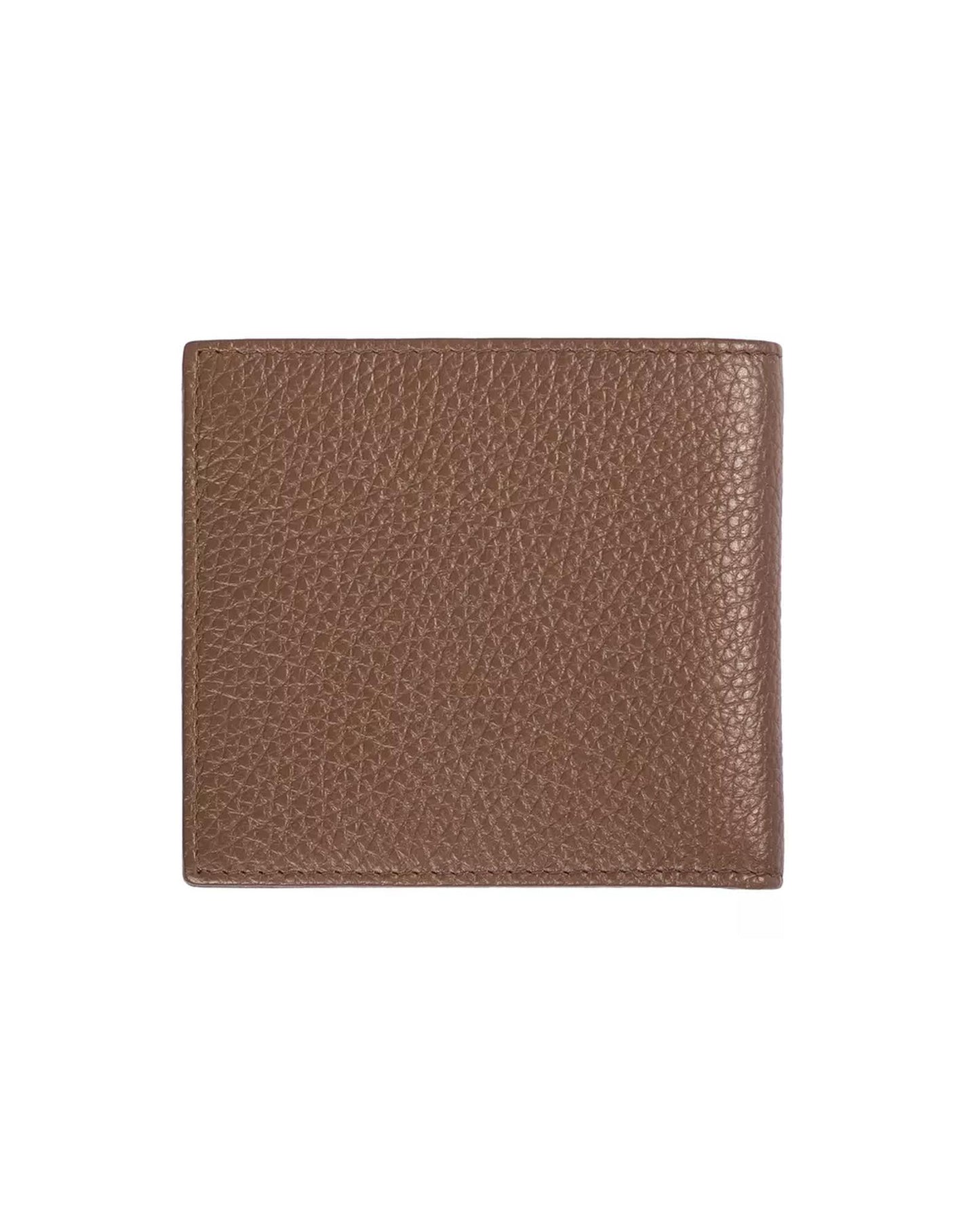 Trussardi Embossed Leather Wallet – Book Opening Design for Men Brown