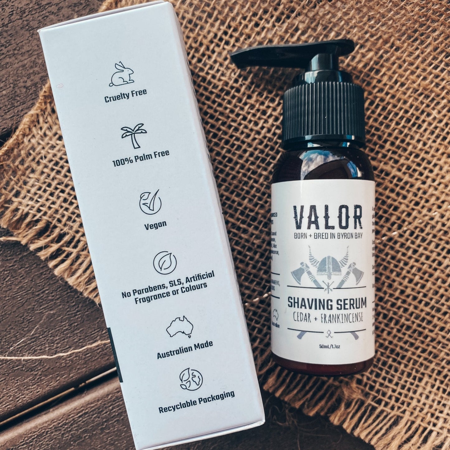 VALOR shaving serum cedar + Frankincense